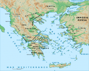 Nueva Acrópolis - Mapa antigua Grecia