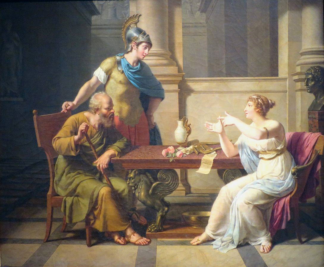 Sócrates y Aspasia